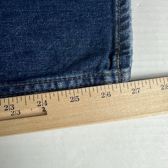 Hudson Jeans Women 27x26* Harlow High Rise Straight Crop Blue Faded Denim Tag 27 - Picture 12 of 16